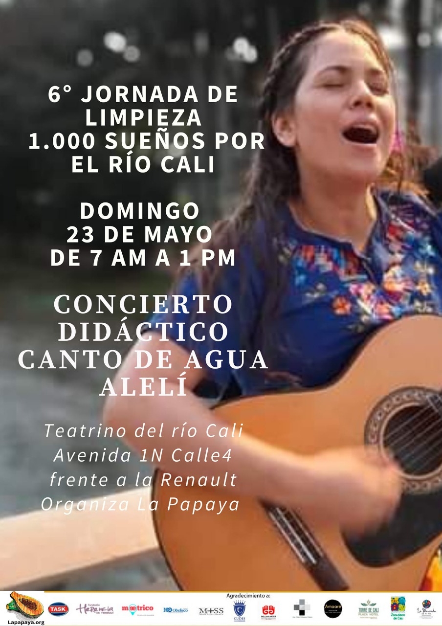 RESEÃâA ARTÃÂSTICA ALELÃÂ EN LA 6TA JORNADA DE LIMPIEZA 1.000 SUEÃâOS POR EL RÃÂO CALI